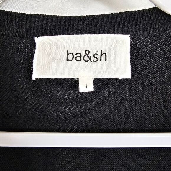 ba&sh Lady Cardigan in Black - Size 1 (Small) - Picture 2 of 11